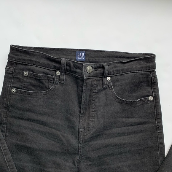 Gap black jeans 4/27R true skinny - Picture 2 of 7